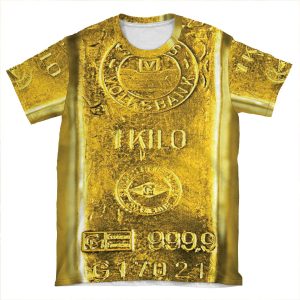 Gold Bar AOP T-shirt Tee