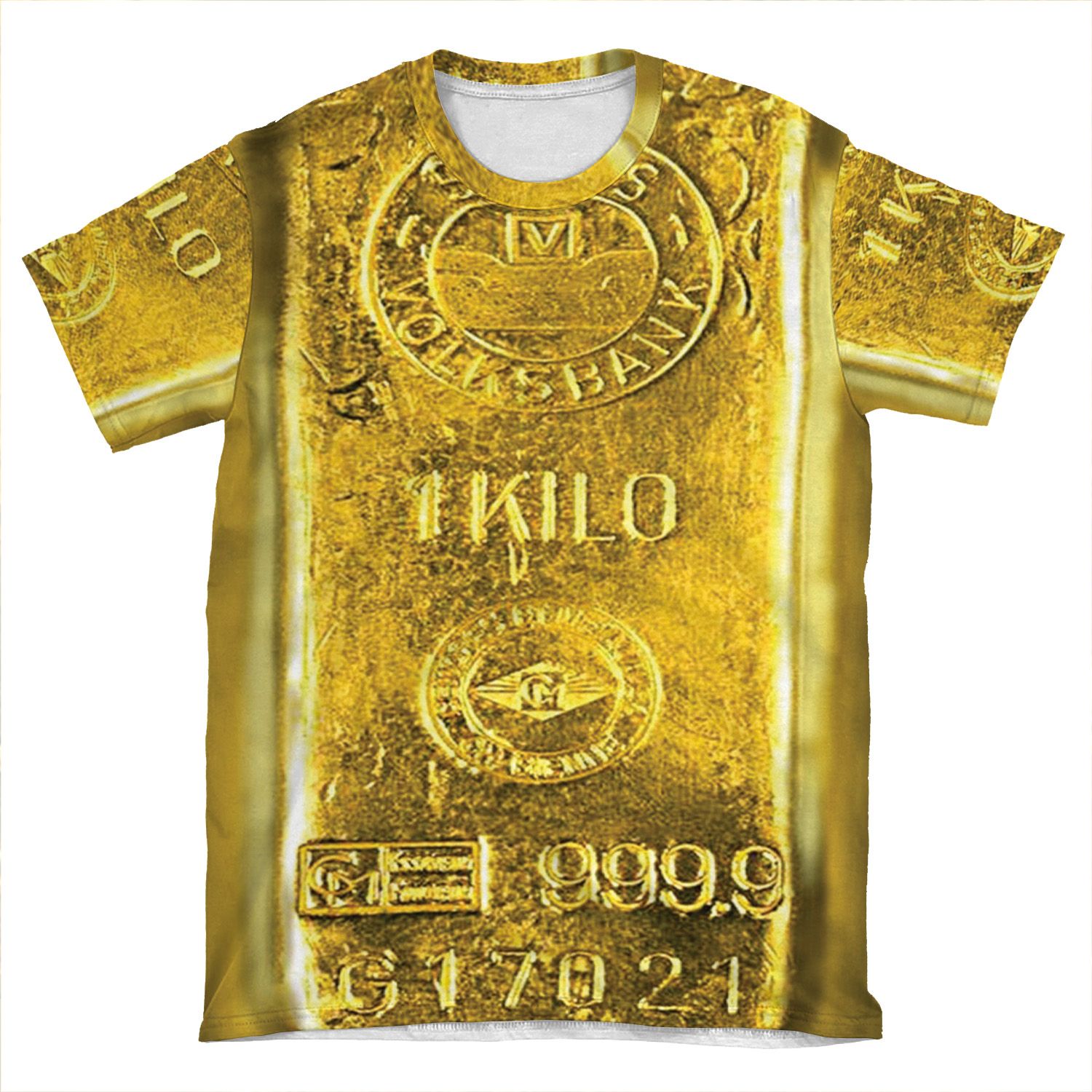 Gold Bar AOP T-shirt Tee