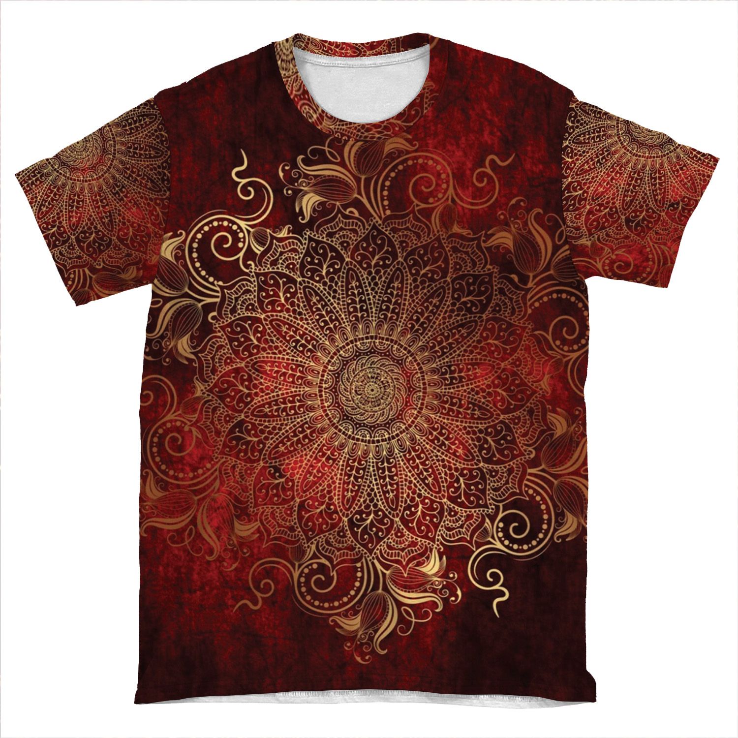 Golden Mandala AOP T-shirt Tee