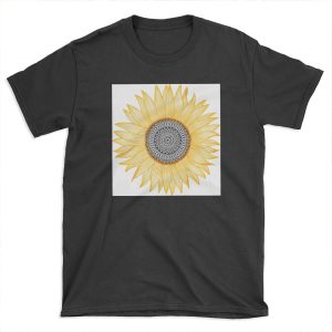 Golden Mandala Sunflower T-shirt Tee