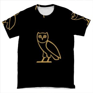 Golden Owl Art Owl I AOP T-shirt Tee