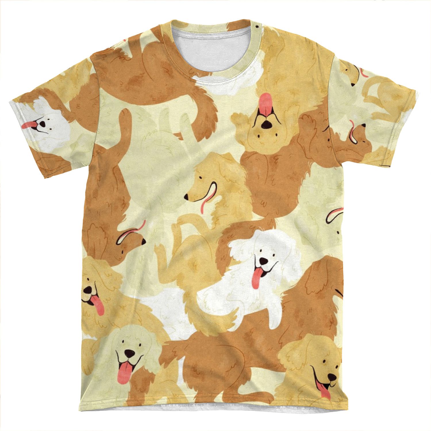 Golden Retriever AOP T-shirt Tee