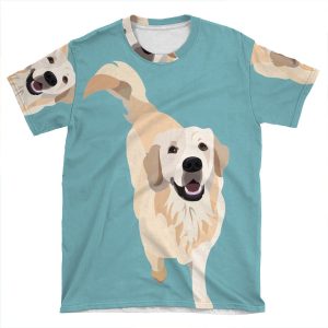 Golden Retriever Doggo AOP T-shirt Tee