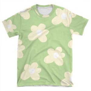 Golf Le Fleur Green And Yellow AOP T-shirt Tee