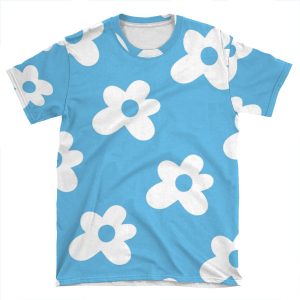 Golf Le Fleur Logo Pattern Blue AOP T-shirt Tee