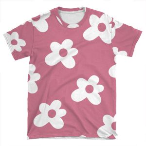Golf Le Fleur Logo Pattern Pink AOP T-shirt Tee