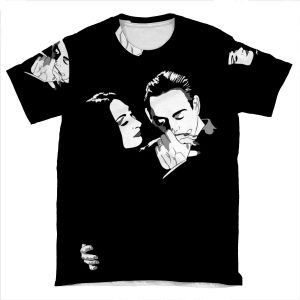 Gomez Y Morticia AOP T-shirt Tee