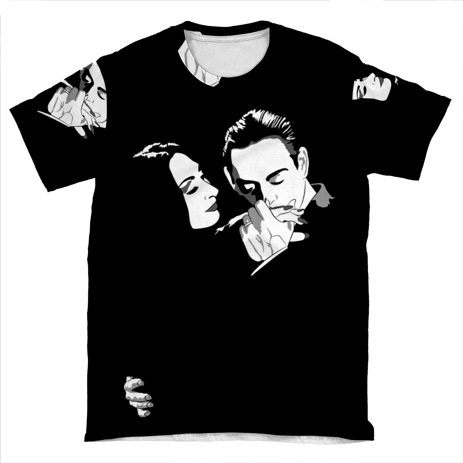 Gomez Y Morticia AOP T-shirt Tee