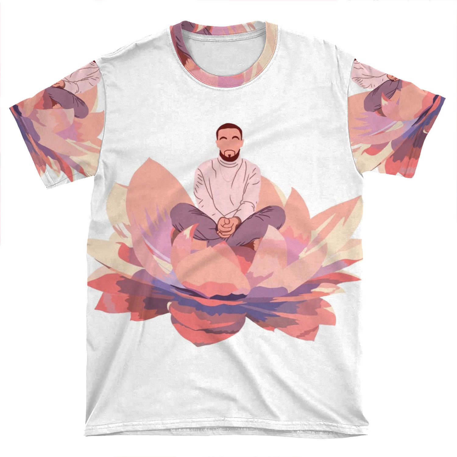 Good News Mac Lotus AOP T-shirt Tee