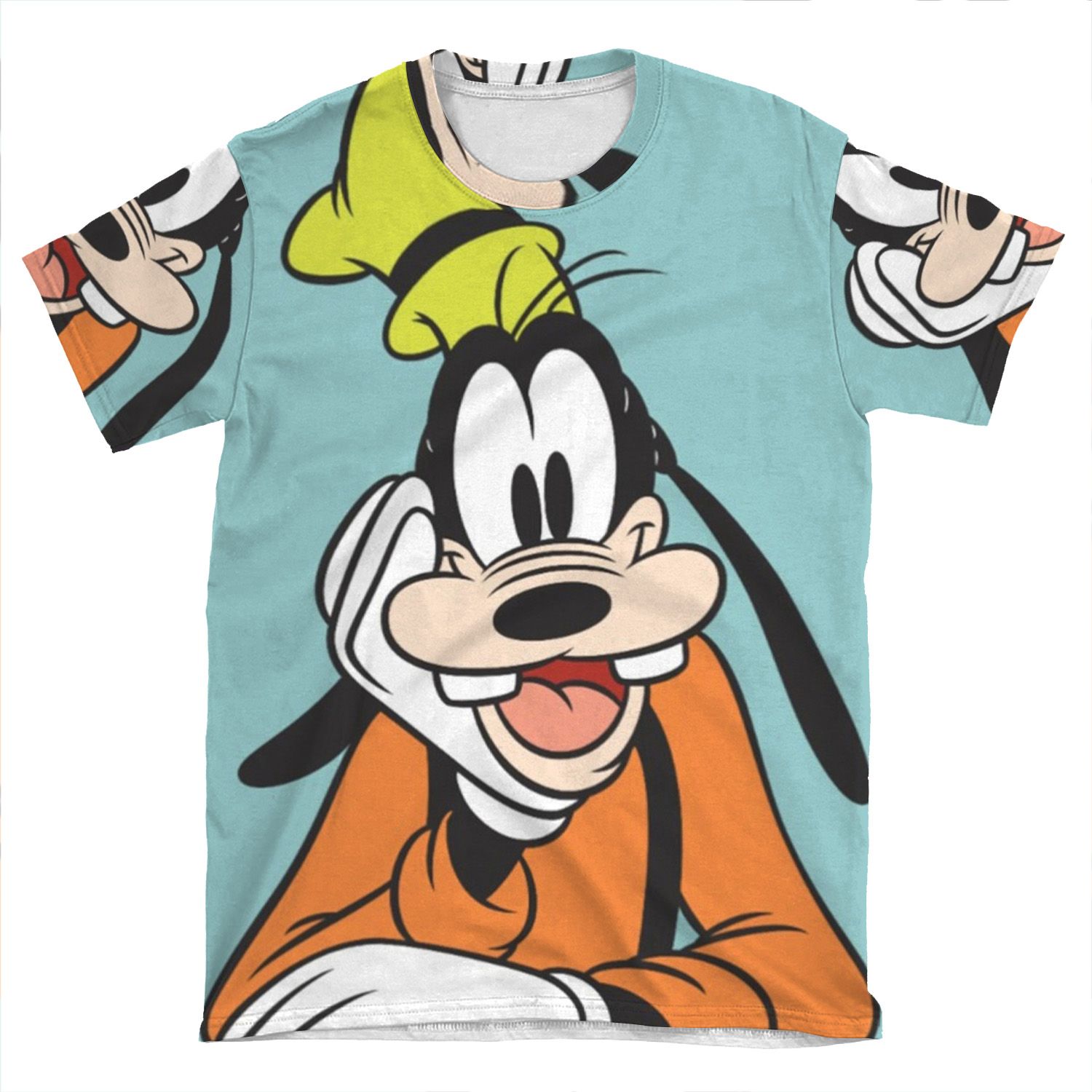 Goofy Hand On Chin AOP T-shirt Tee