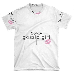 Gossip Girl Design AOP T-shirt Tee