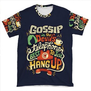 Gossip Is The Devil's Telephone AOP T-shirt Tee