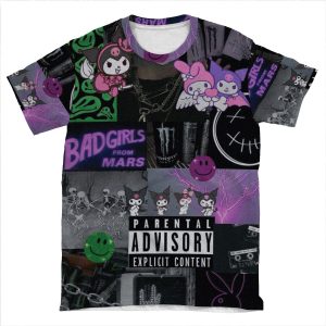 Goth/E-Girl Grunge Collage AOP T-shirt Tee