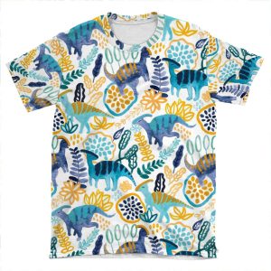 Gouache Parasaurolophuses AOP T-shirt Tee