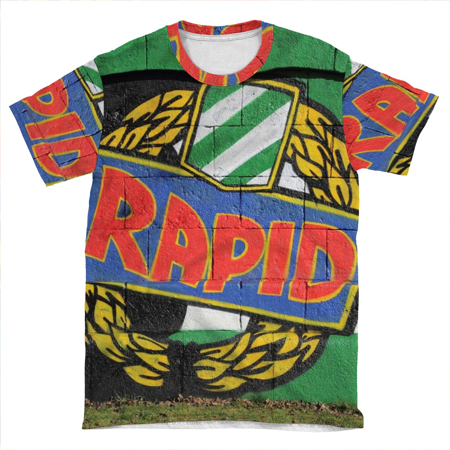 Graffiti Rapid Wien AOP T-shirt Tee