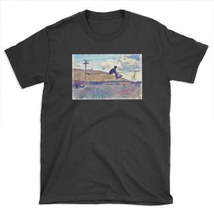 Graffitti Glide Stunt Scooter Sports Artwork T-shirt Tee