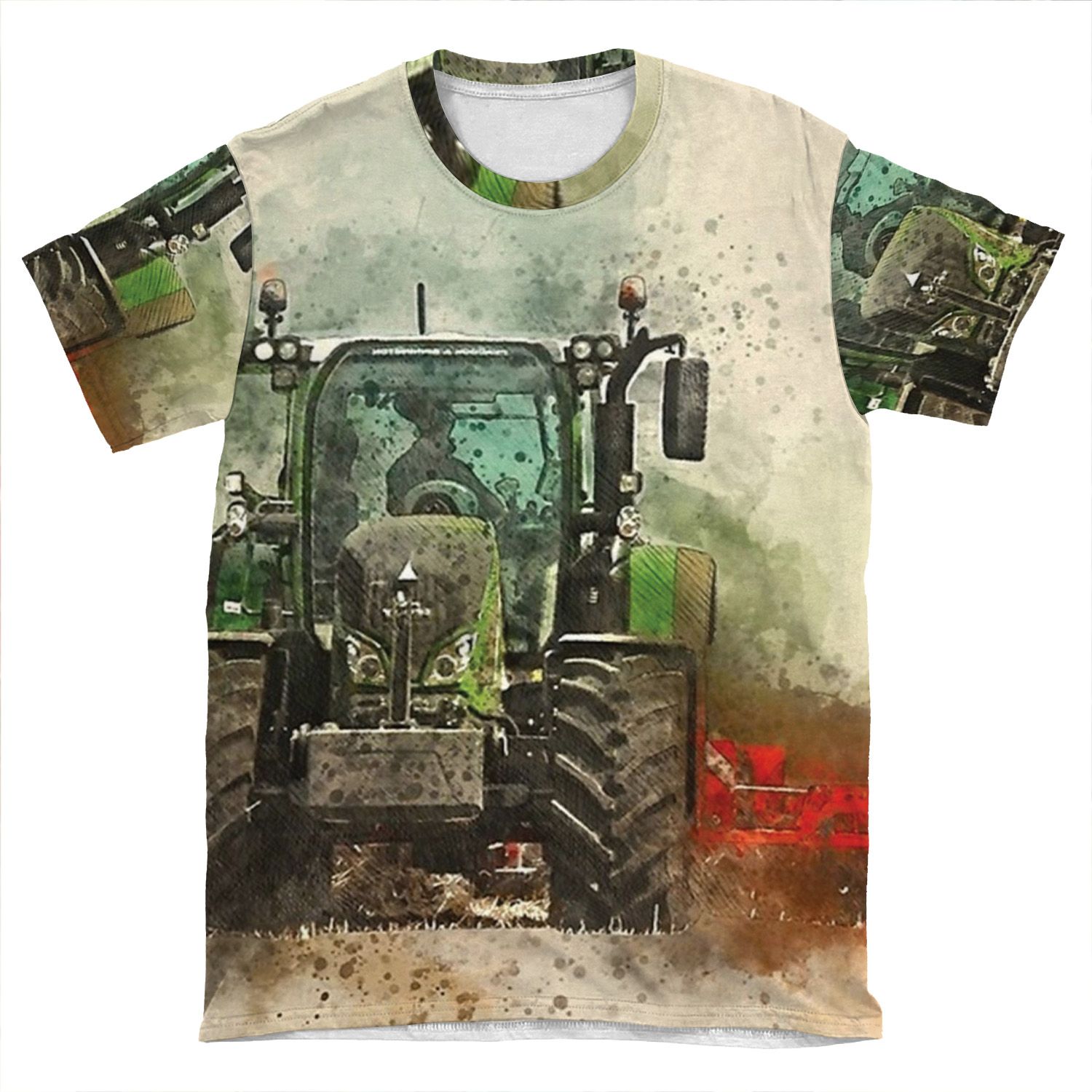 Grafting Fendt Tractor AOP T-shirt Tee