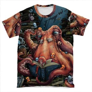 Grandpa Octopus AOP T-shirt Tee