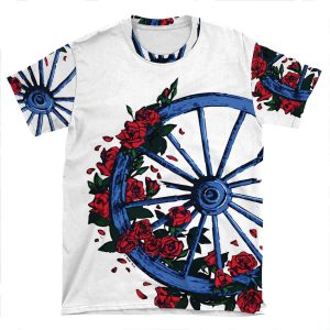 Grateful Dead Wheel AOP T-shirt Tee
