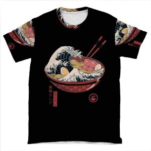 Great Ramen Wave AOP T-shirt Tee