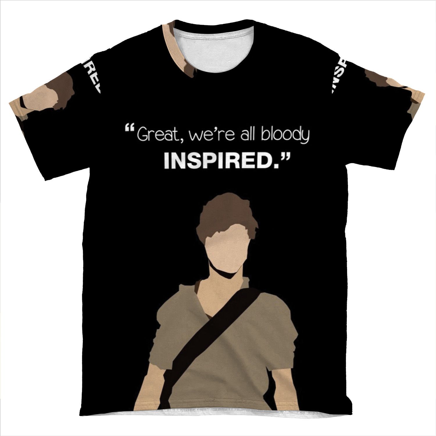 Great, We'Re All Bloody Inspired. Newt - The Maze Runner AOP T-shirt Tee