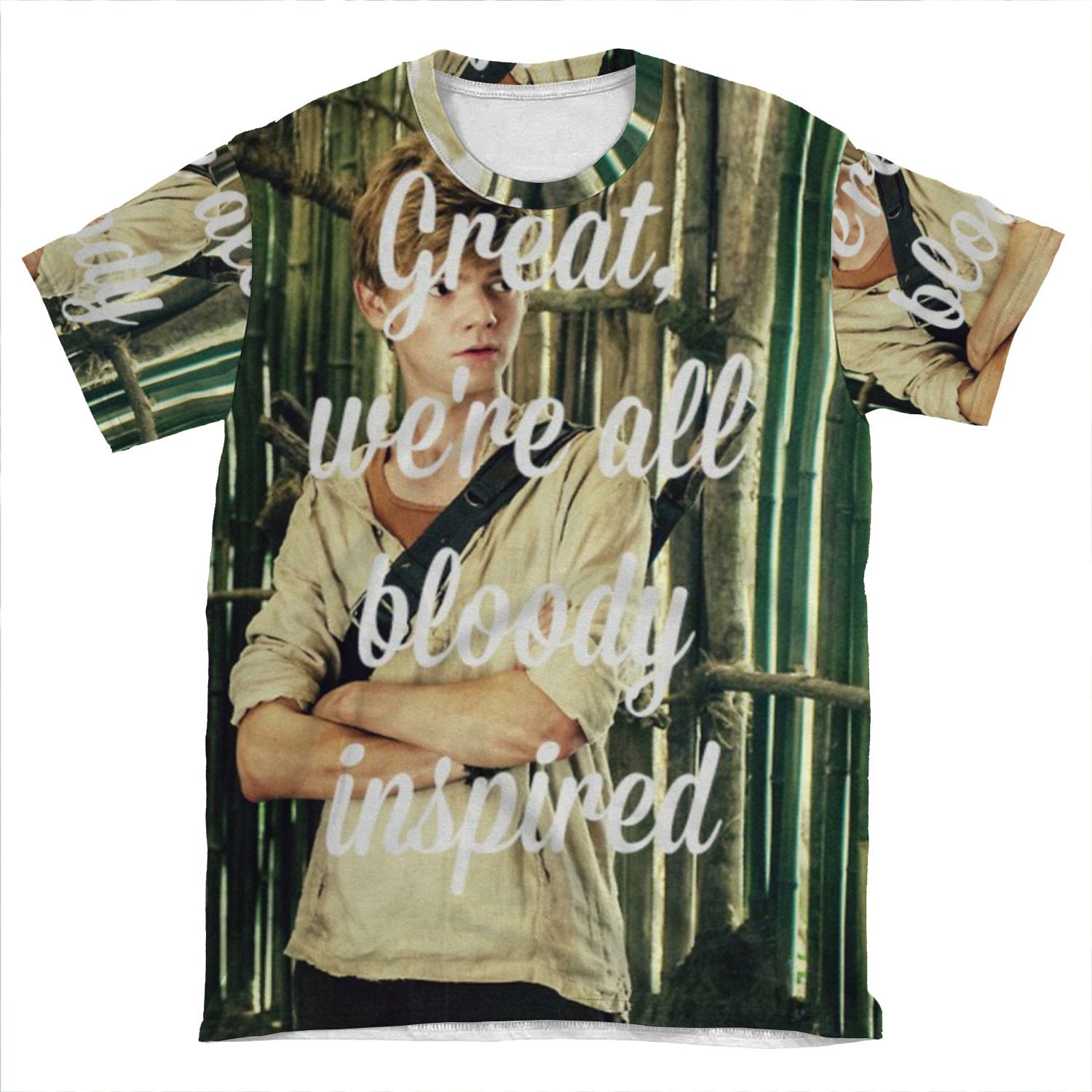 Great, We'Re All Bloody Inspired - The Maze Runner AOP T-shirt Tee