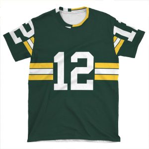 Green Bay #12 V2 AOP T-shirt Tee
