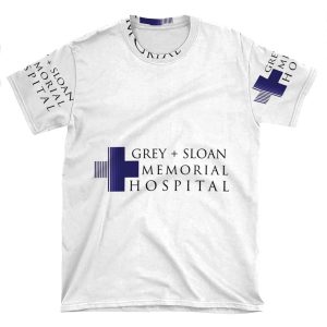 Grey + Sloan Memorial Hospital AOP T-shirt Tee