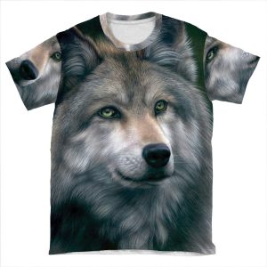 Grey Wolf AOP T-shirt Tee