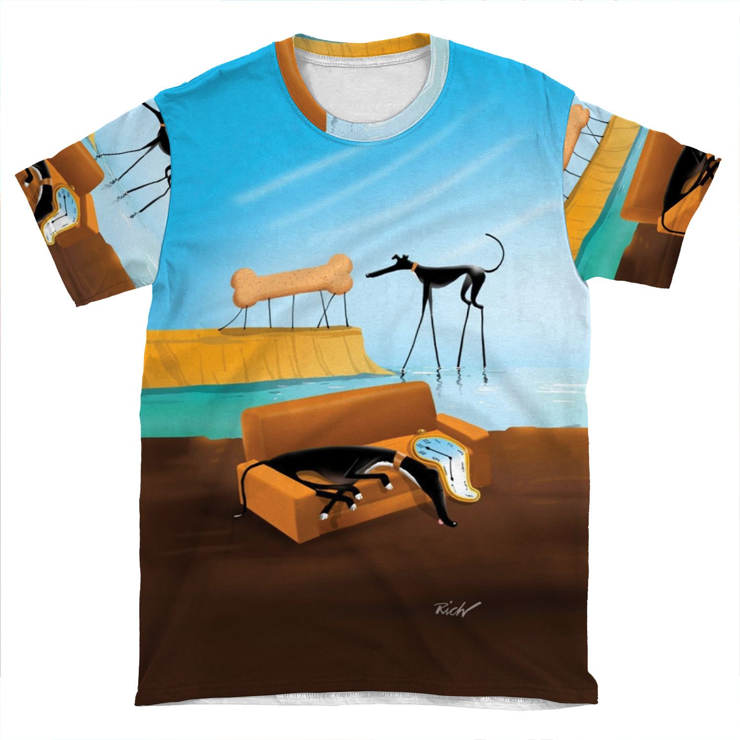 Greylvador Dali AOP T-shirt Tee