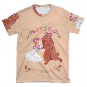 Grin And Bear It AOP T-shirt Tee
