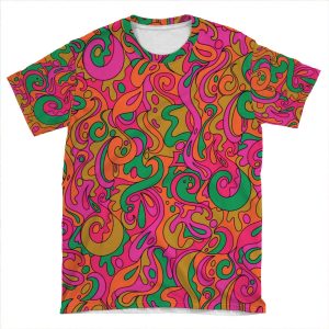 Groovy Swirls AOP T-shirt Tee