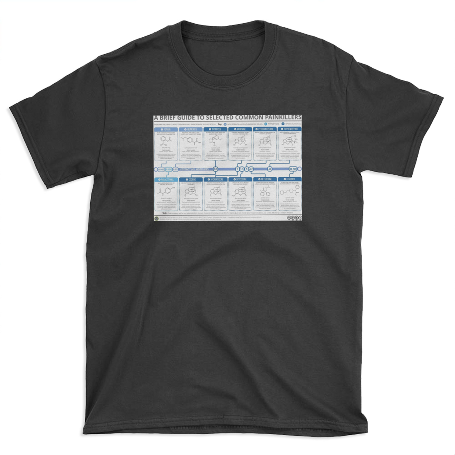 Guide to Common Painkillers T-shirt Tee