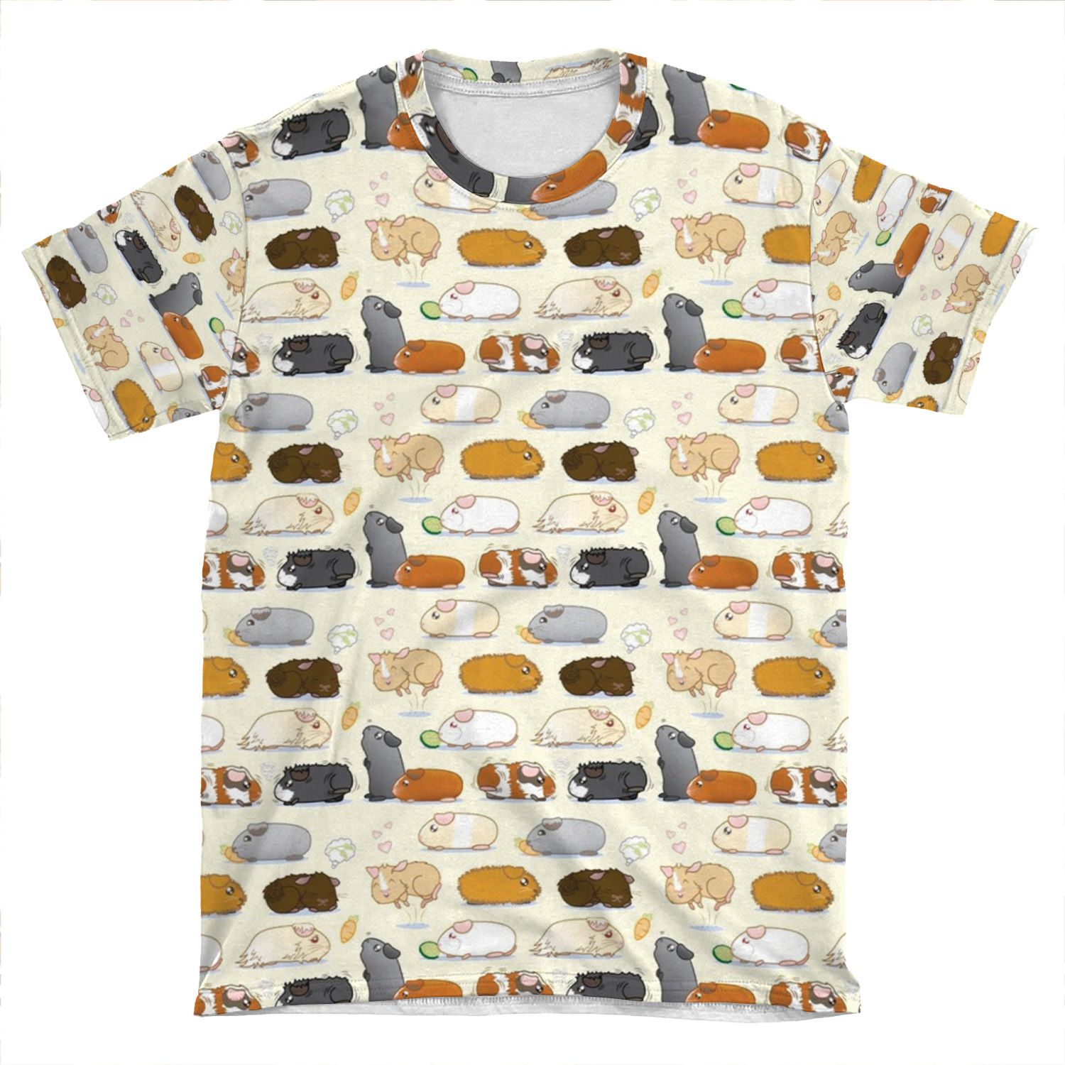 Guinea Pig Parade AOP T-shirt Tee