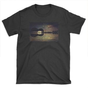 guitar island moonlight T-shirt Tee