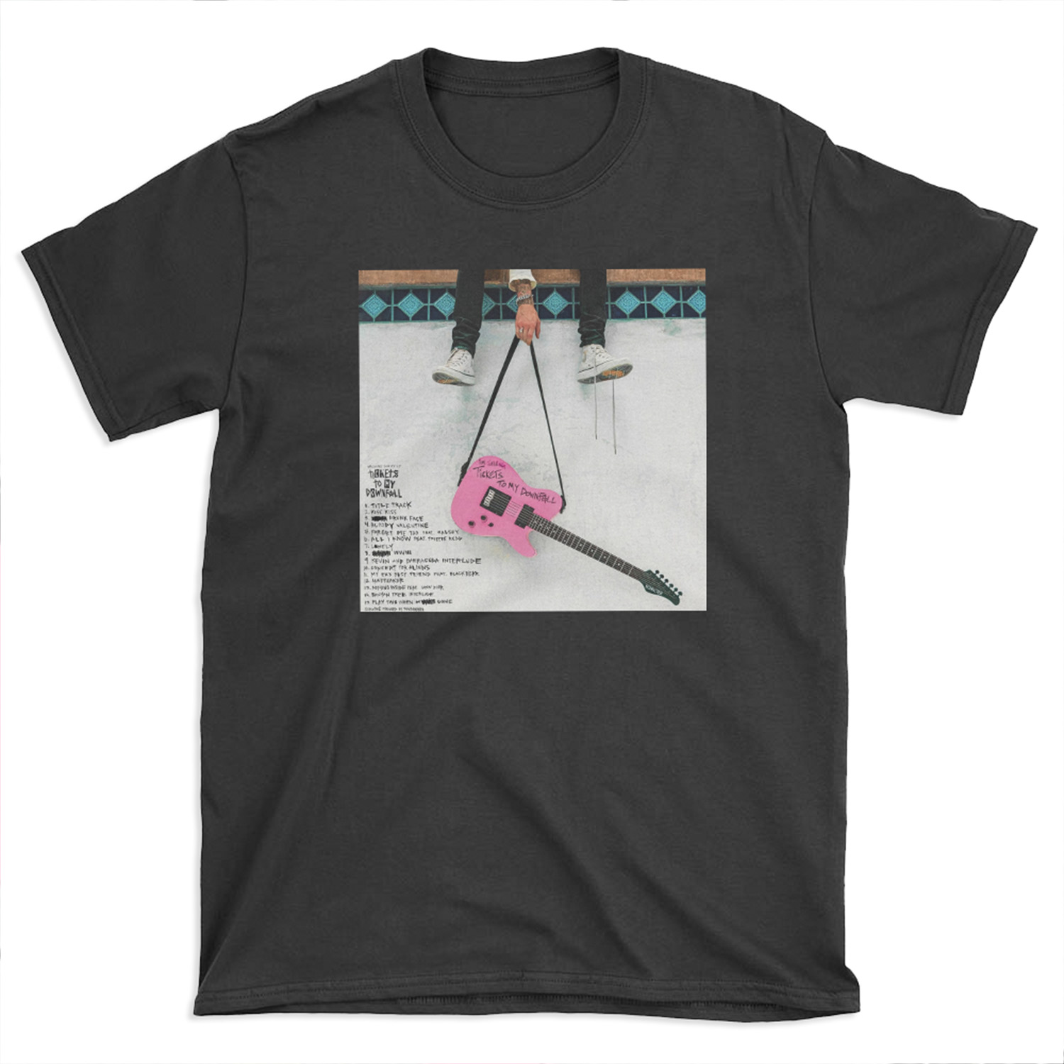 Guitar kellys pink T-shirt Tee