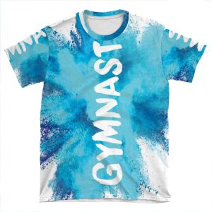 Gymnast - Blue Explosion AOP T-shirt Tee