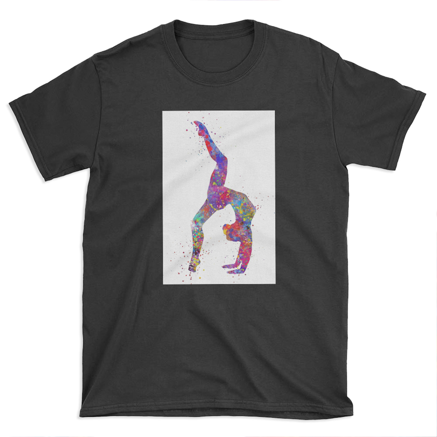 Gymnastics girl, watercolor gymnastics, teen gift, gymnastics wall art T-shirt Tee