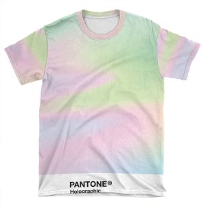 H.I.P.A.B - Holographic Iridescent Pantone Aesthetic Background Pt 4 AOP T-shirt Tee