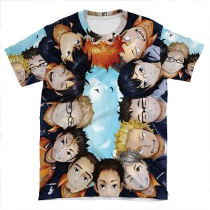 Haikyuu!!! Characters Circle AOP T-shirt Tee