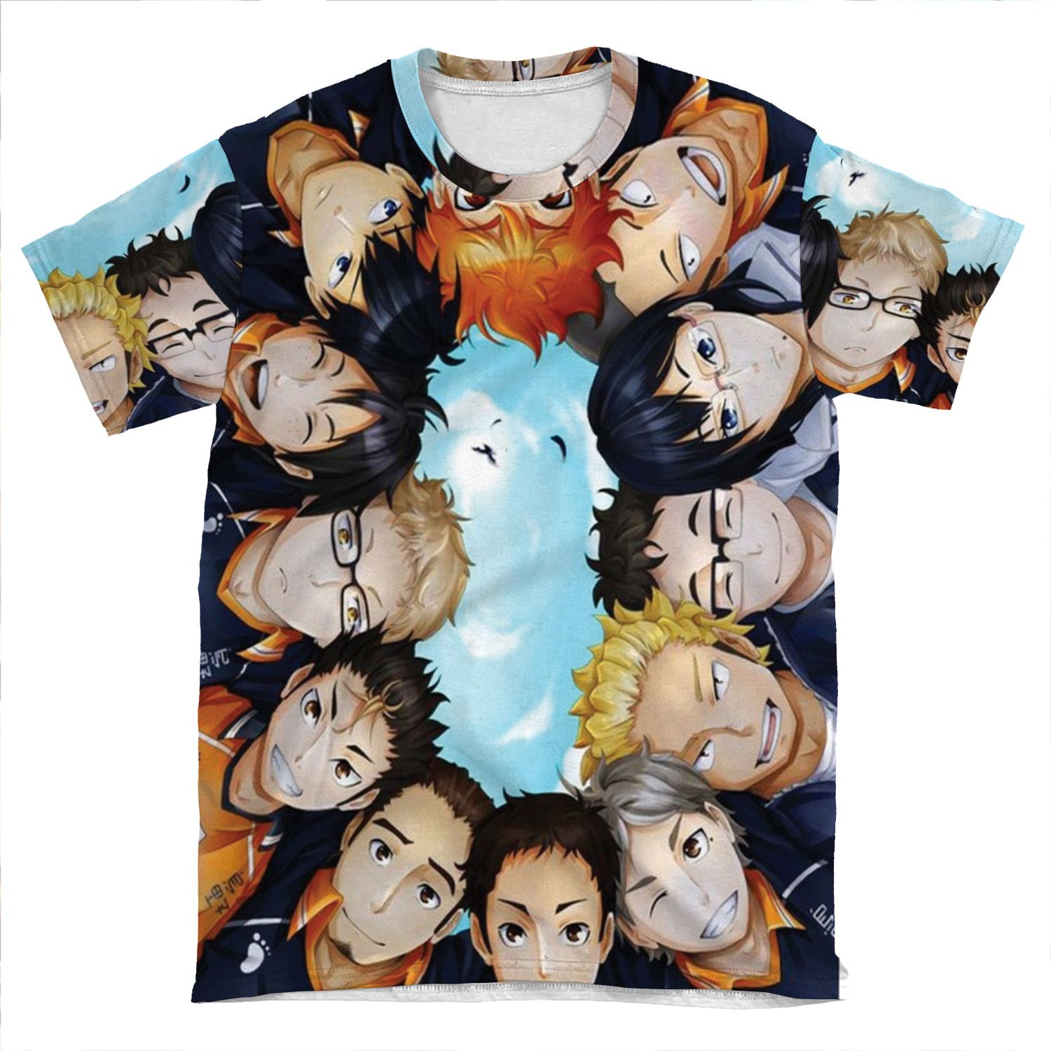 Haikyuu!!! Characters Circle AOP T-shirt Tee