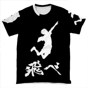 Haikyuu Hinata Tobe(Fly) White AOP T-shirt Tee