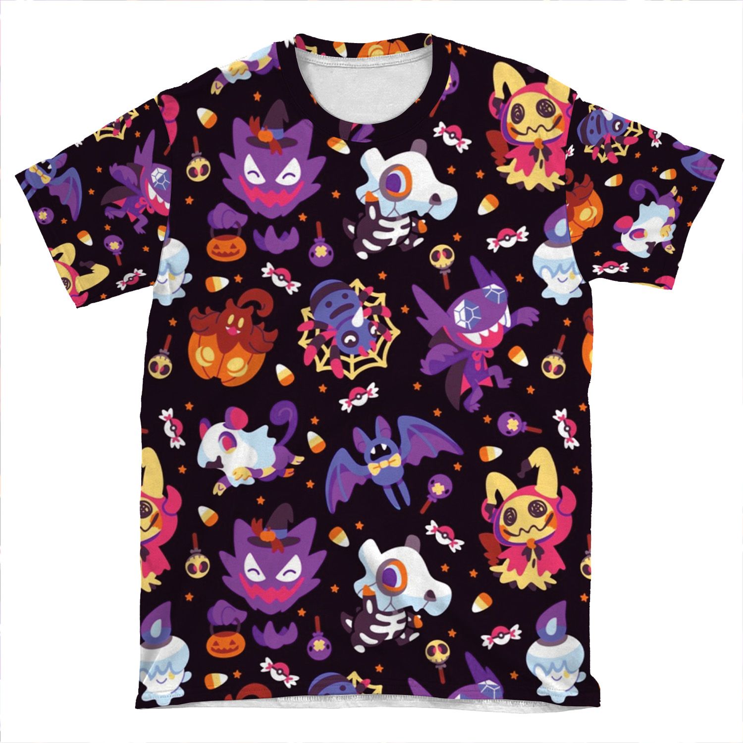 Halloween Pokes AOP T-shirt Tee