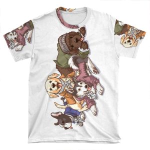 Hamilton Musical X Broadway Dogs AOP T-shirt Tee