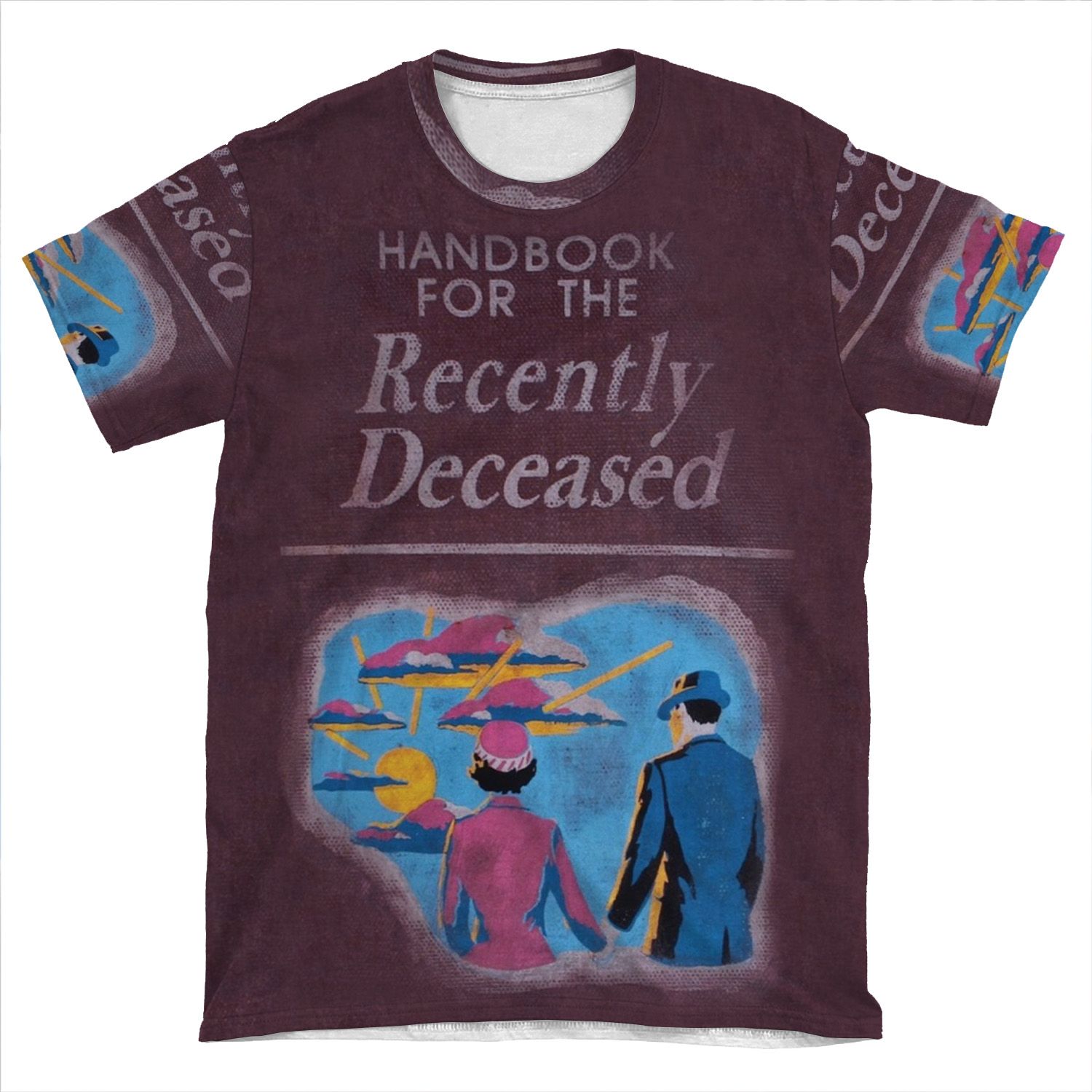 Handbook For The Recently Deceased 4 AOP T-shirt Tee