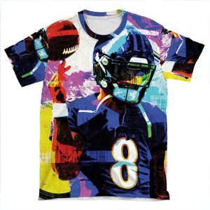 Handdrawn Lamar AOP T-shirt Tee