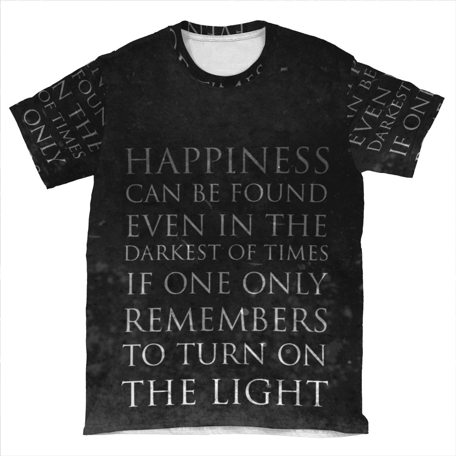 Happiness AOP T-shirt Tee