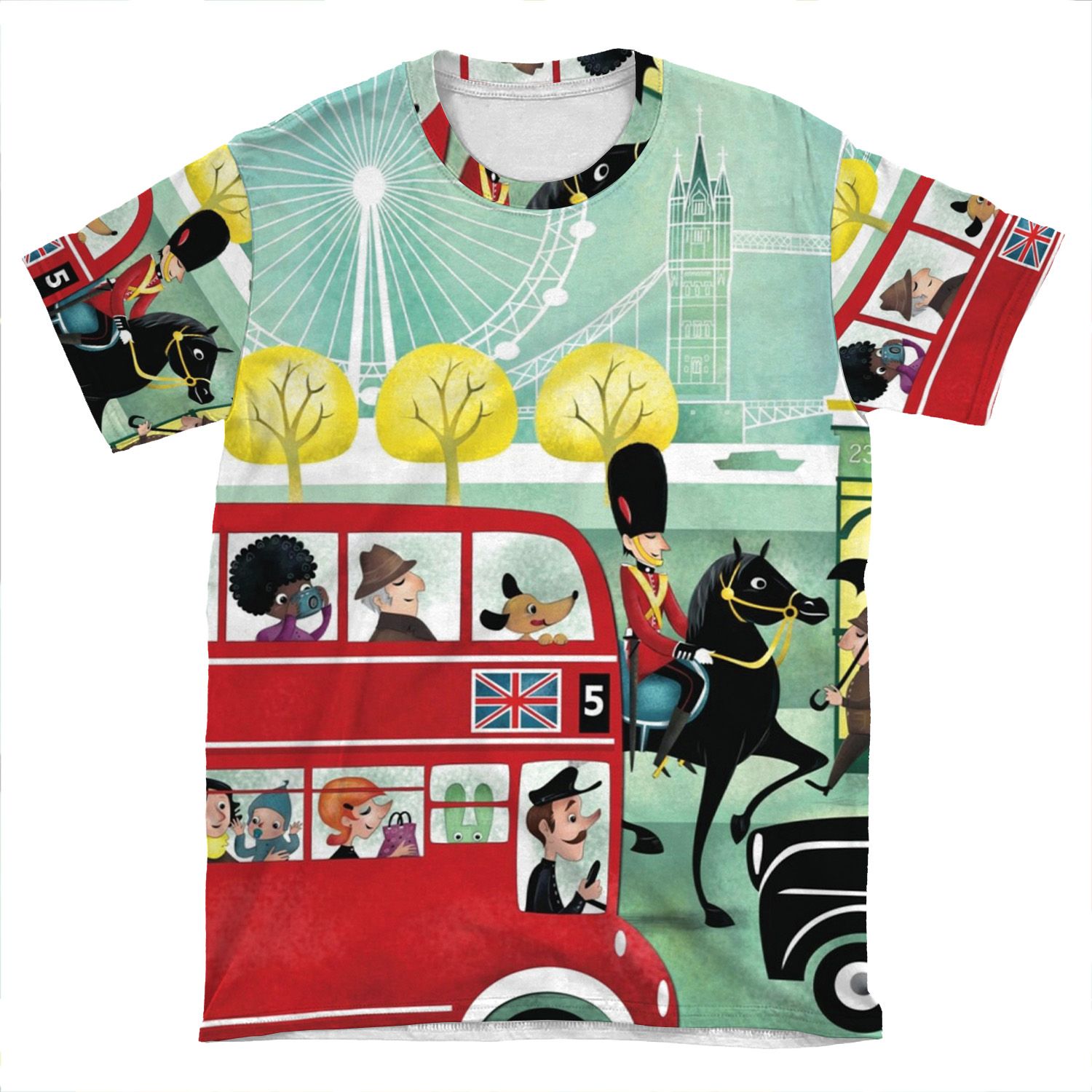 Happy London AOP T-shirt Tee