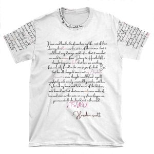 Hardin Scott's Letter To Tessa AOP T-shirt Tee