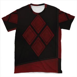 Harlequins And Stitches Rolling Around In Ditches AOP T-shirt Tee
